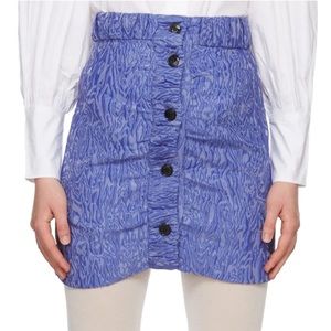 Ganni Asymmetrical Jacquard Mini Skirt NWOT